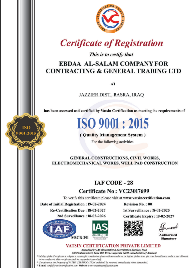 ISO Certificate